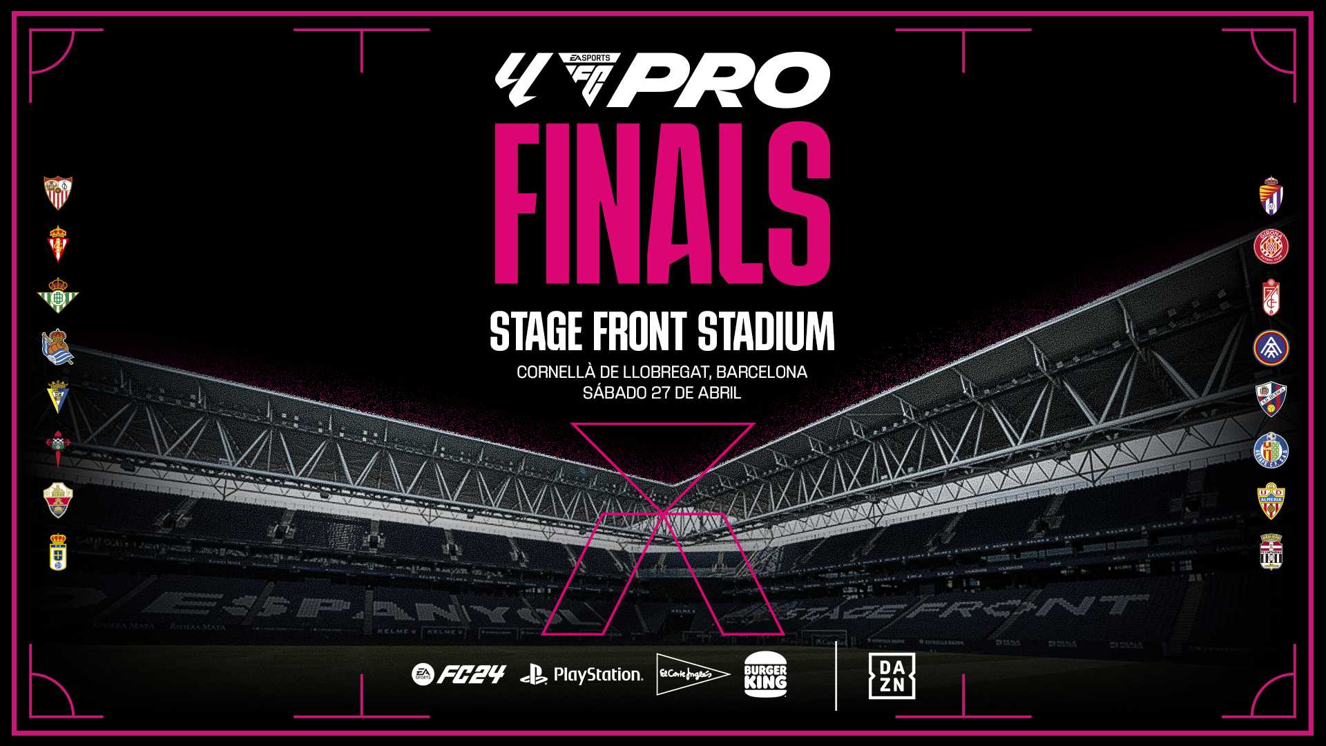 LALIGA FC Pro Finals se celebrará en el Stage Front Stadium