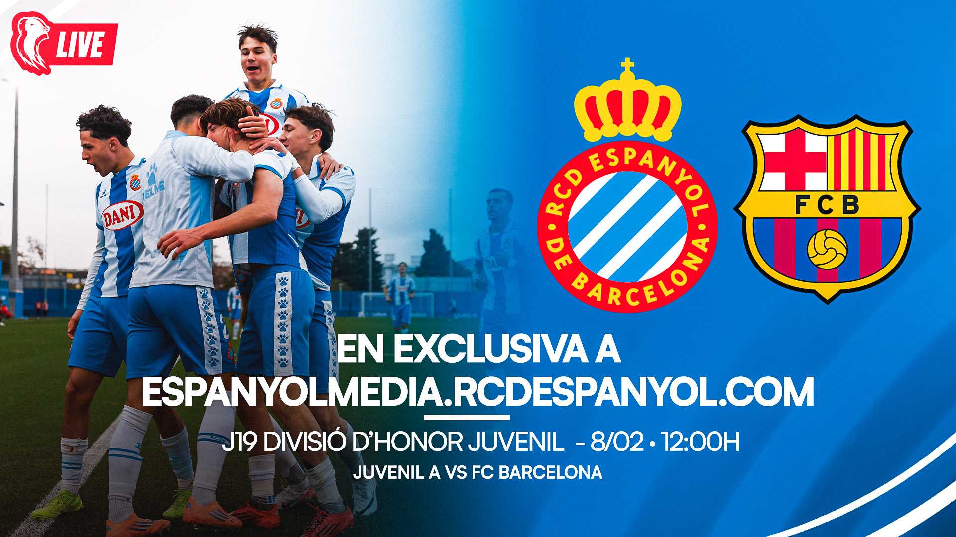¡El derbi juvenil, EN DIRECTO, en Espanyol MEDIA!