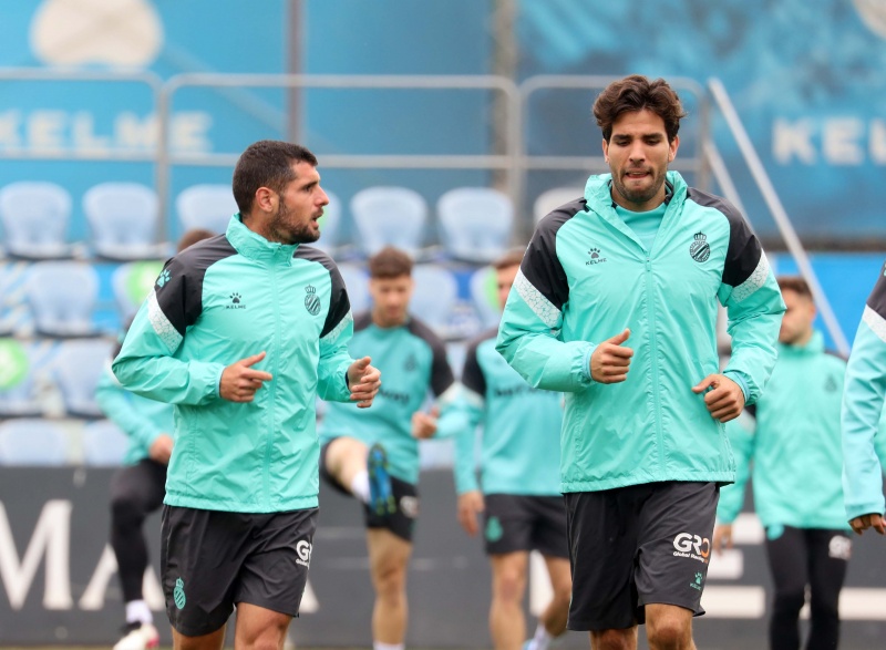 Entrenamiento en la CE Dani Jarque