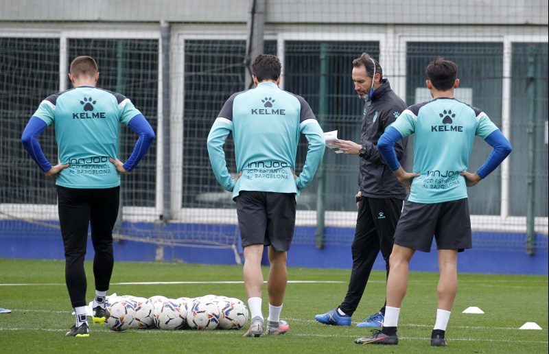 Entrenamiento en la Ciutat Esportiva Dani Jarque