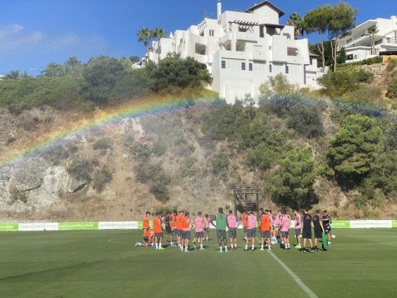 Última sesión antes del amistoso