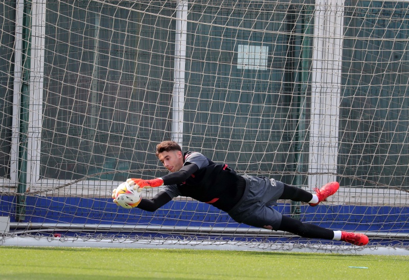 Joan García, con la Sub-21