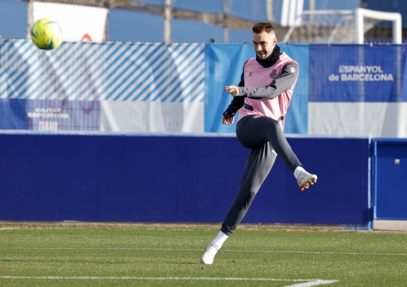 Entrenamiento en el RCDE Stadium
