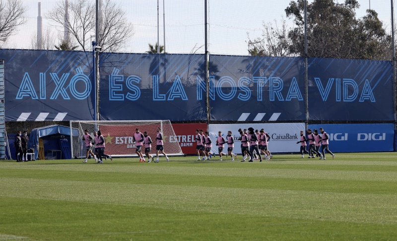 Último entrenamiento antes de la Copa