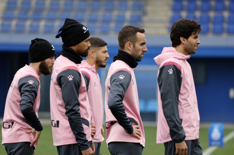 Entrenamiento en el RCDE Stadium