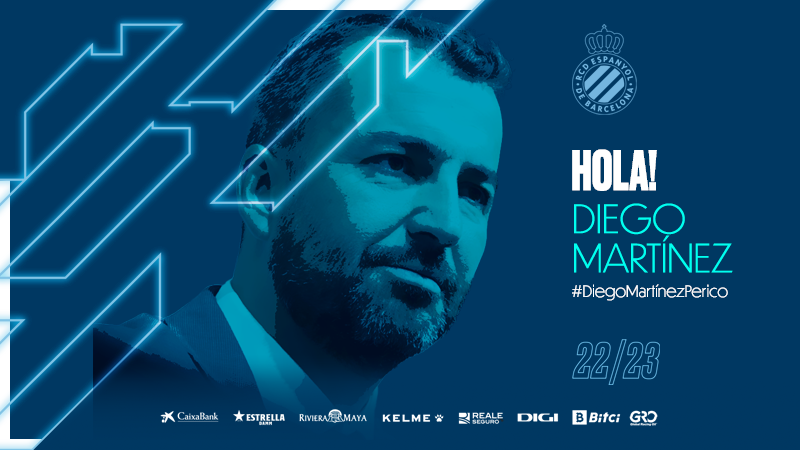 Diego Martínez, nou entrenador del RCD Espanyol