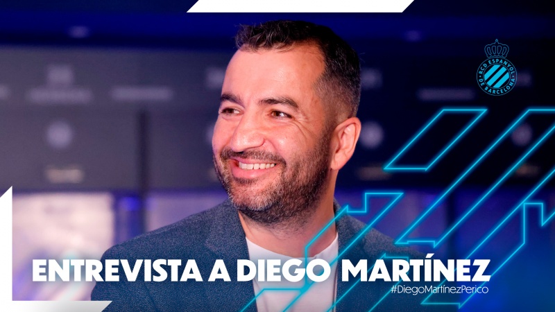 Entrevista a l'entrenador de l'Espanyol, Diego Martínez