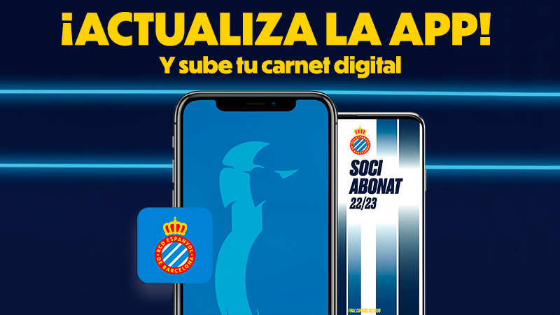 ¡Actualiza la app y sube tu carnet digital!