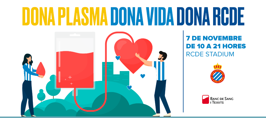 ¡Dona plasma, dona vida, dona RCDE!