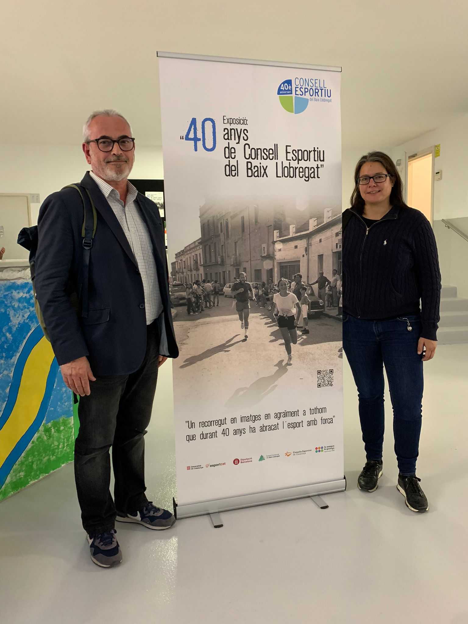 Dolors Ribalta, a l'exposició fotogràfica “40 anys del Consell Esportiu del Baix Llobregat”