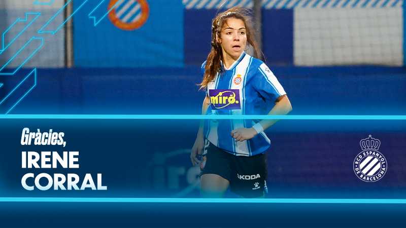 Irene Corral resol el seu contracte amb l'Espanyol