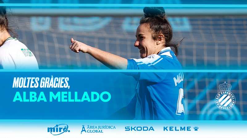 Alba Mellado ends her time at RCD Espanyol Femení