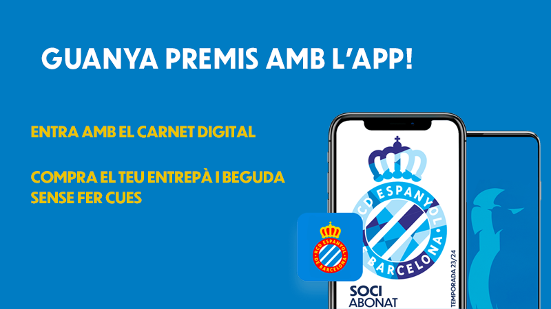 Ja tens l'APP de l’RCDE? Descarrega-te-la!