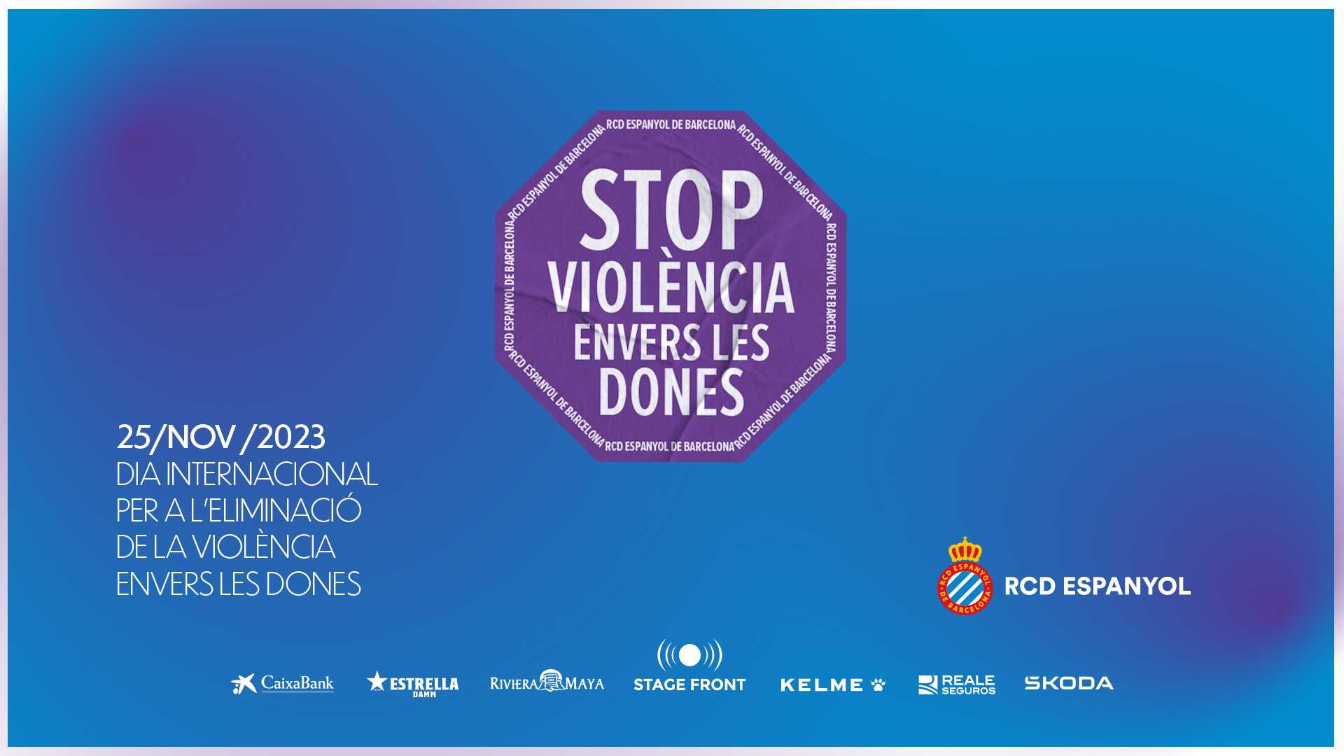 El RCD Espanyol contra la violència de gènere