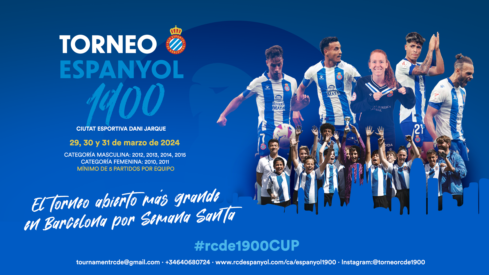 RCD Espanyol opens invites for Easter tournament