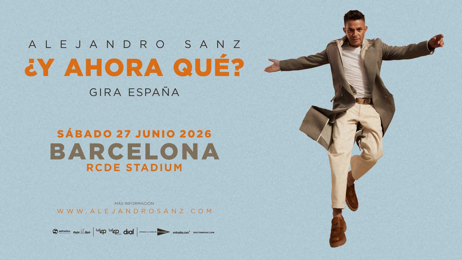 Alejandro Sanz torna a l’RCDE Stadium!