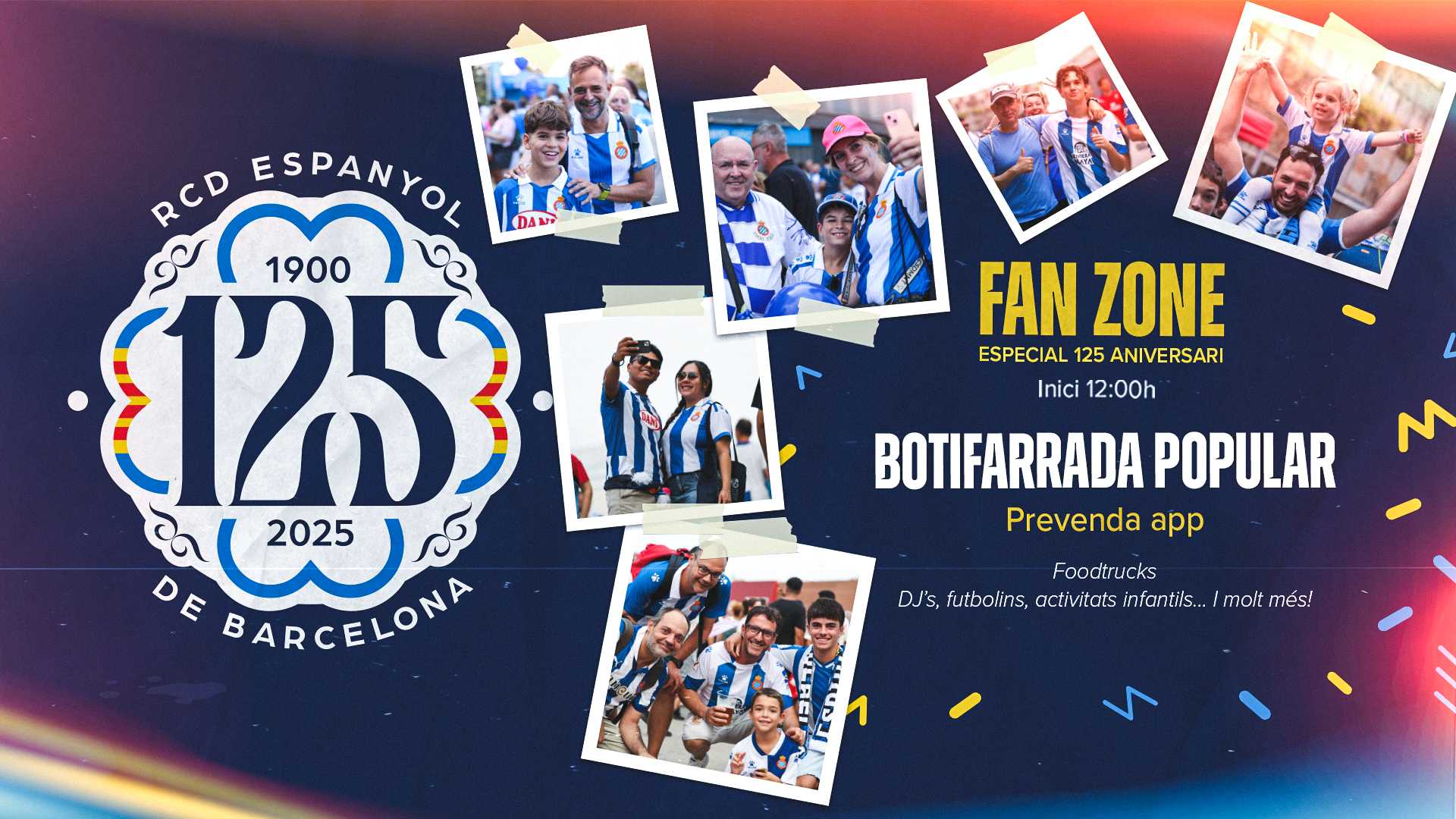 ¡Celebramos el 125 aniversario con una gran fiesta en la Fan Zone!