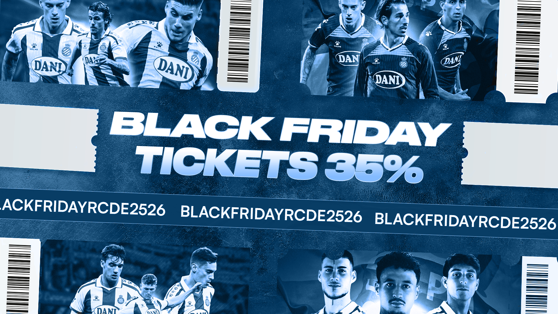 Tickets RCDE: 35% de descompte pel Black Friday