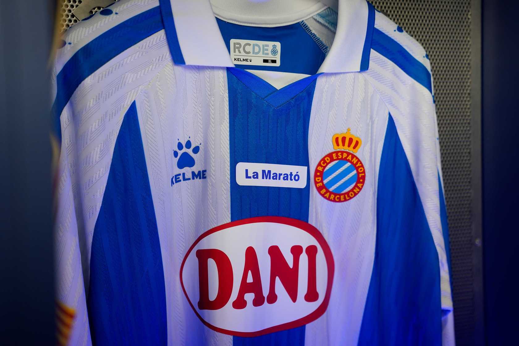 El RCD Espanyol luce el logo de La Marató de TV3 este fin de semana