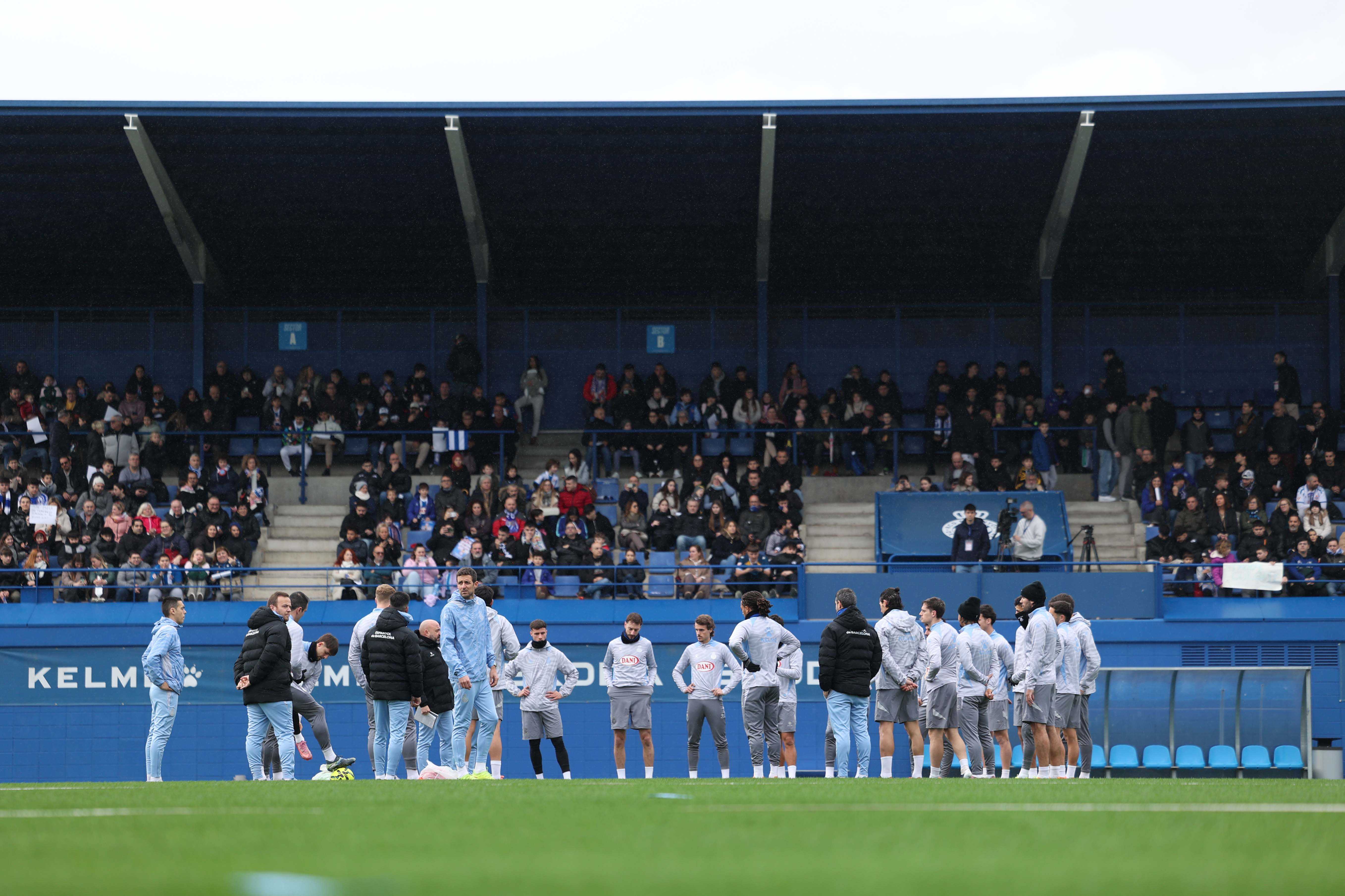 Entrenamiento en la CE Dani Jarque
