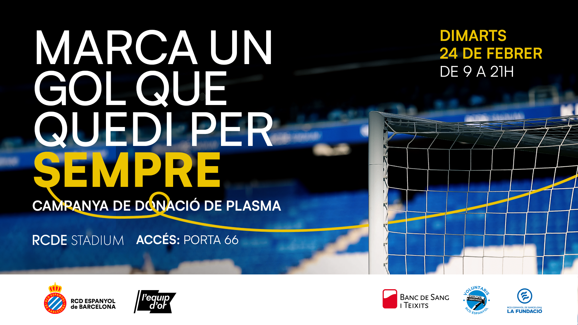 Nueva campaña de donación de plasma en el RCDE Stadium