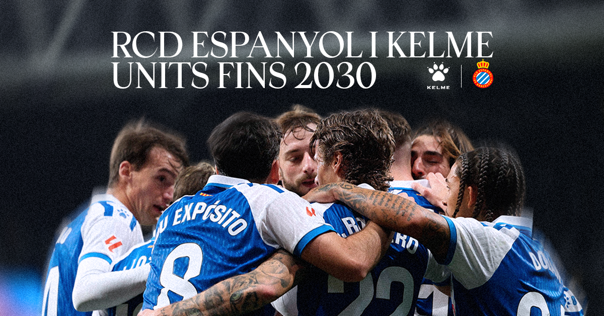 El RCD Espanyol y Kelme renuevan su alianza hasta 2030