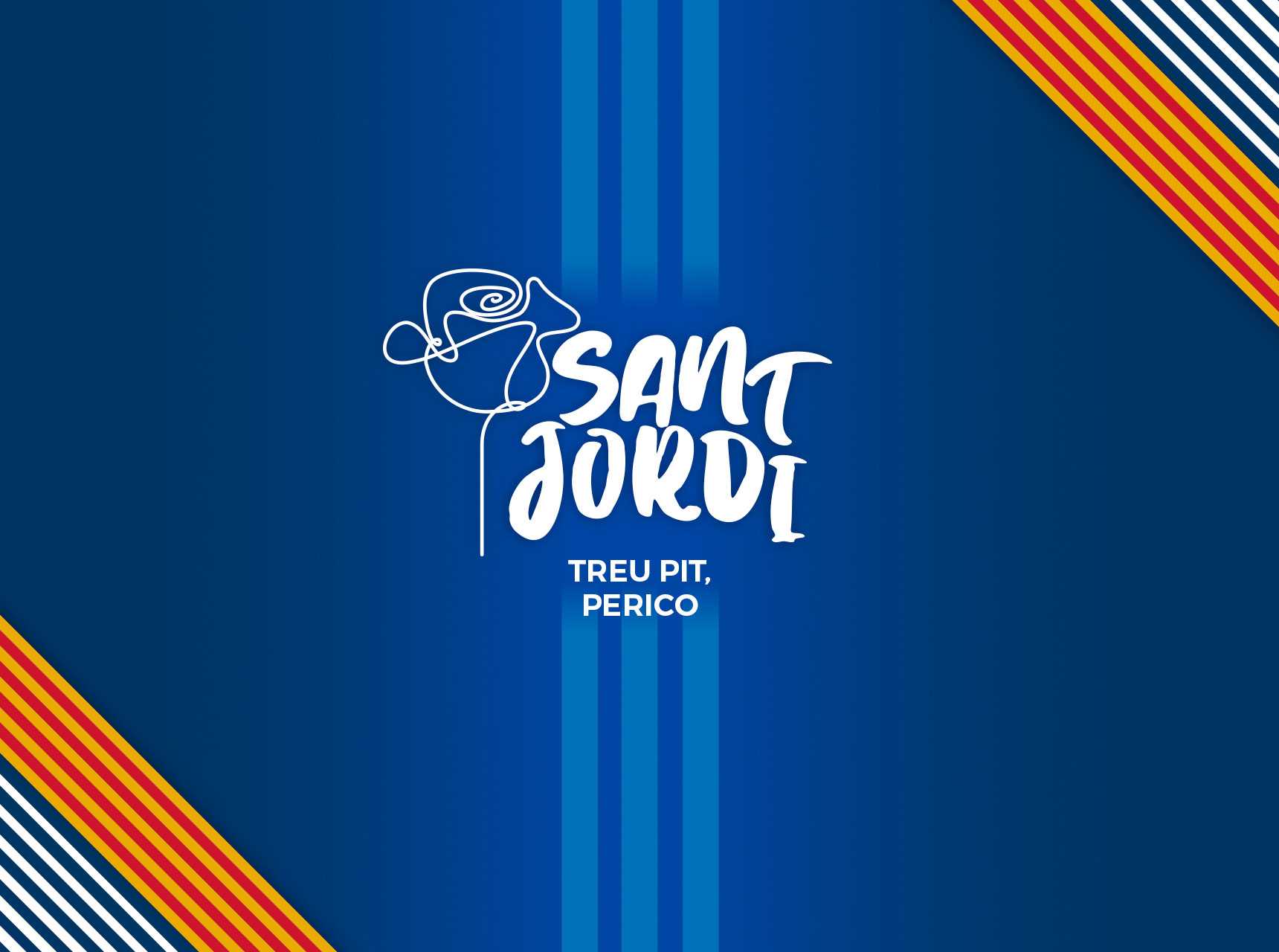 Sant Jordi blanc-i-blau