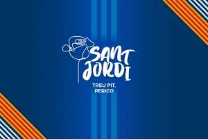 Sant Jordi blanc-i-blau