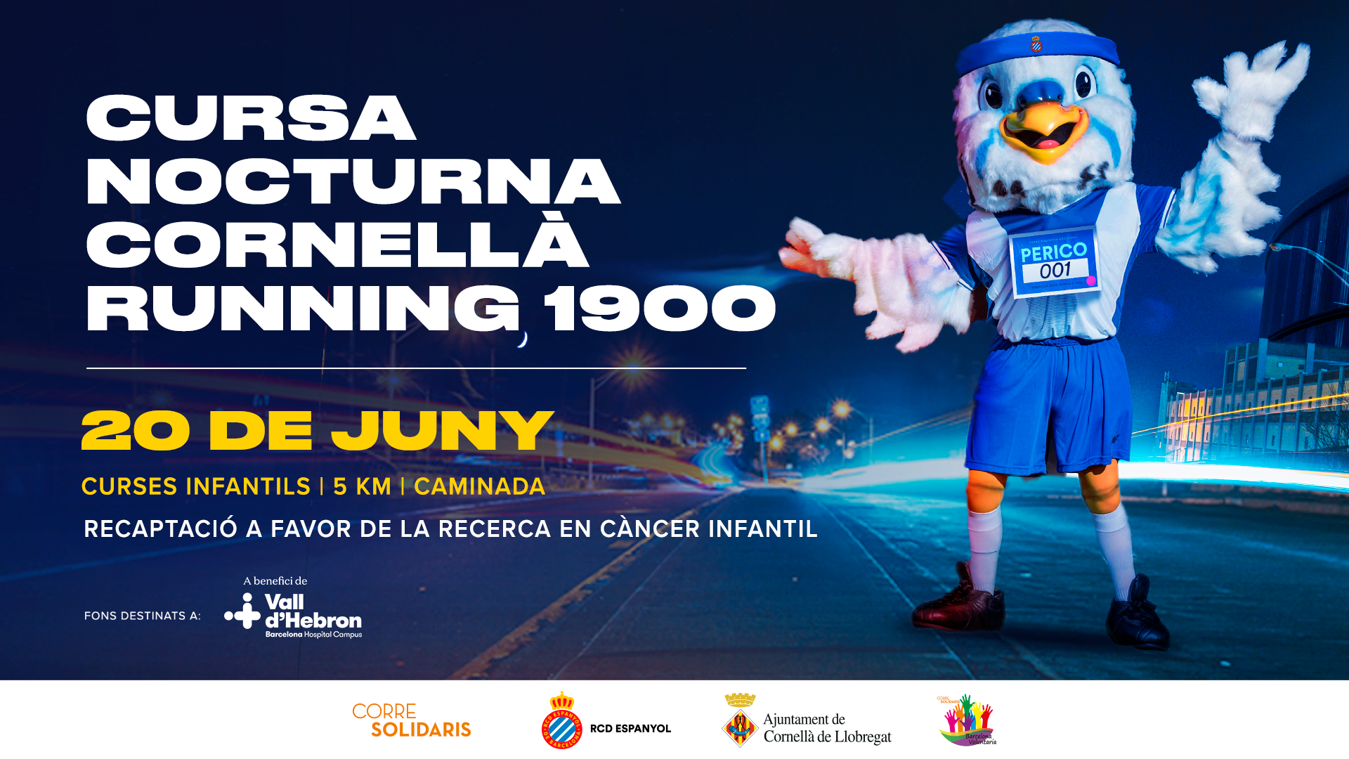 Vuelve la Carrera Nocturna Cornellà Running 1900