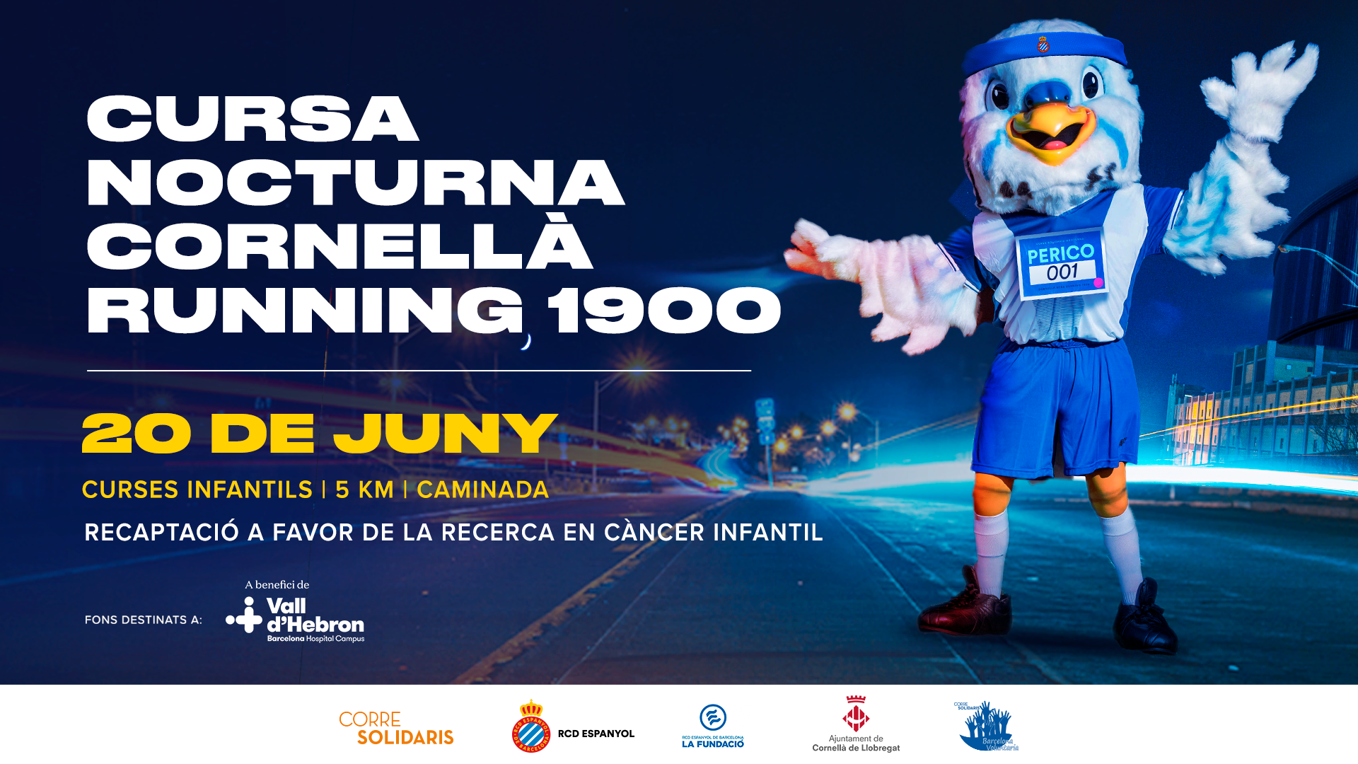 Vuelve la Carrera Nocturna Cornellà Running 1900
