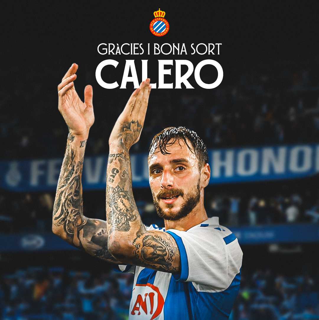 Calero finalitza la seva etapa al RCD Espanyol