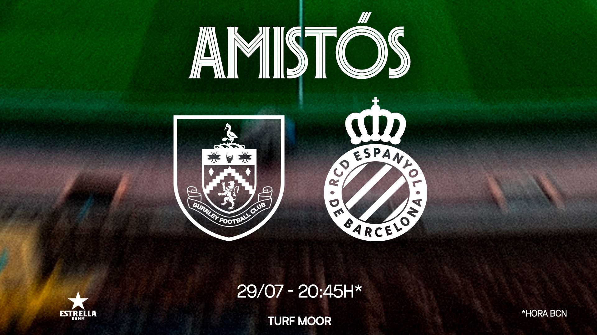 Preseason friendly against Burnley FC