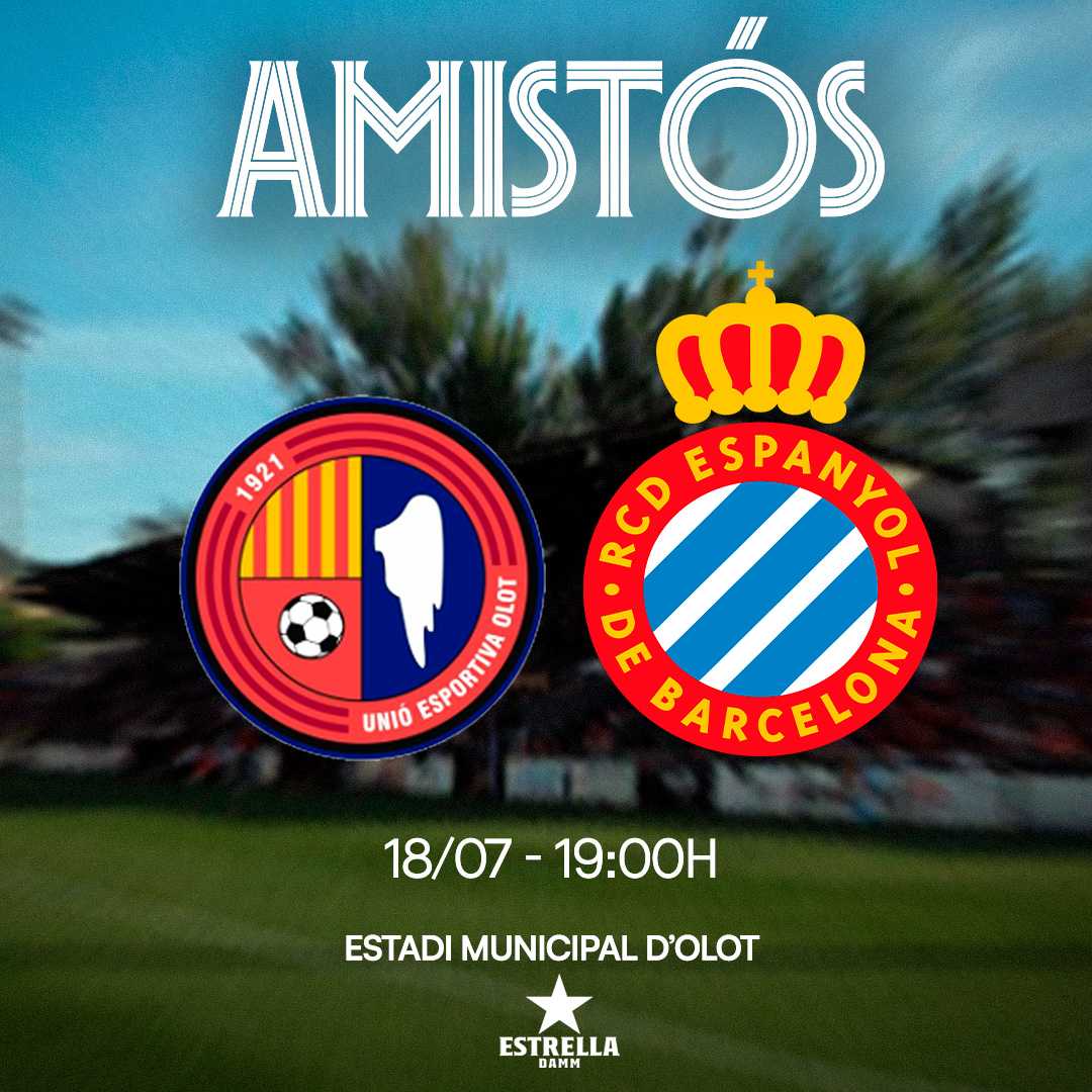 El RCD Espanyol estrenará la pretemporada ante la UE Olot