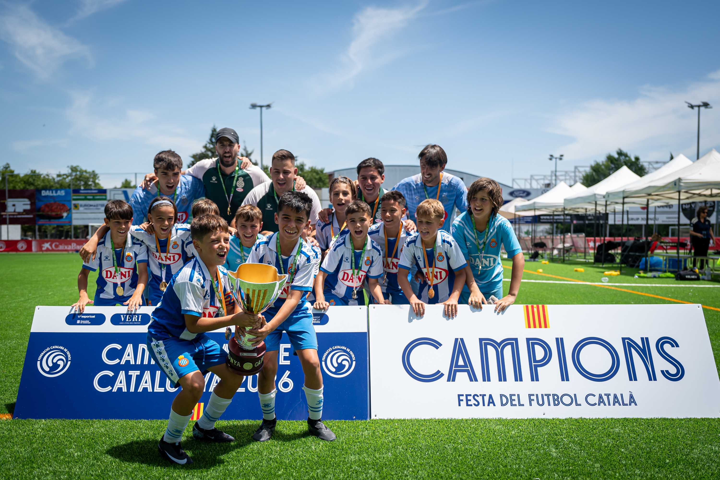 Triplet a la Festa del Futbol Català