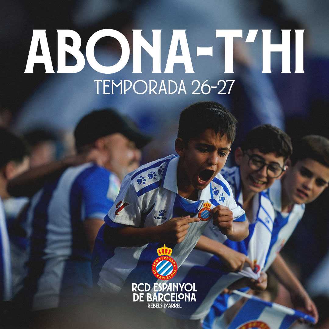 Uneix-te a REBELS D'ARREL i abona't al RCD Espanyol!