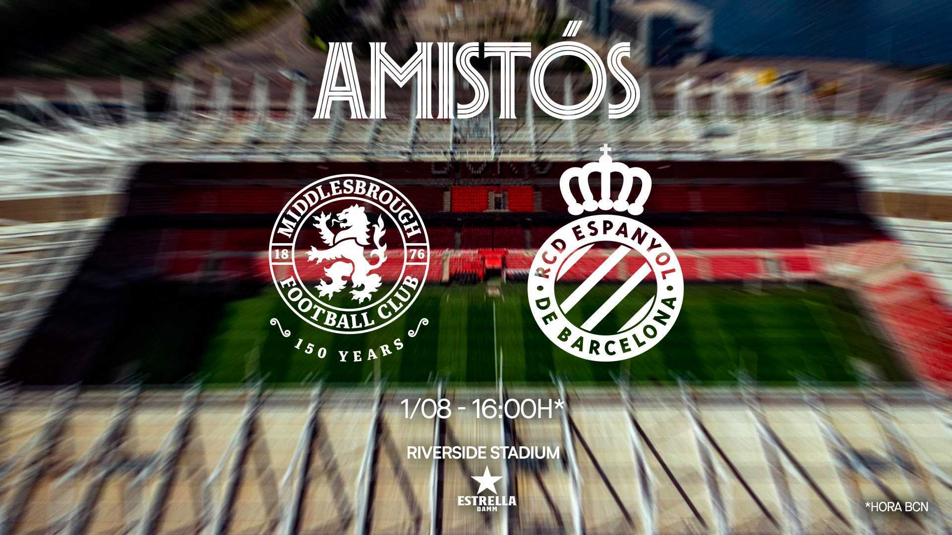 Estreno de la segunda equipación ante el Middlesbrough FC