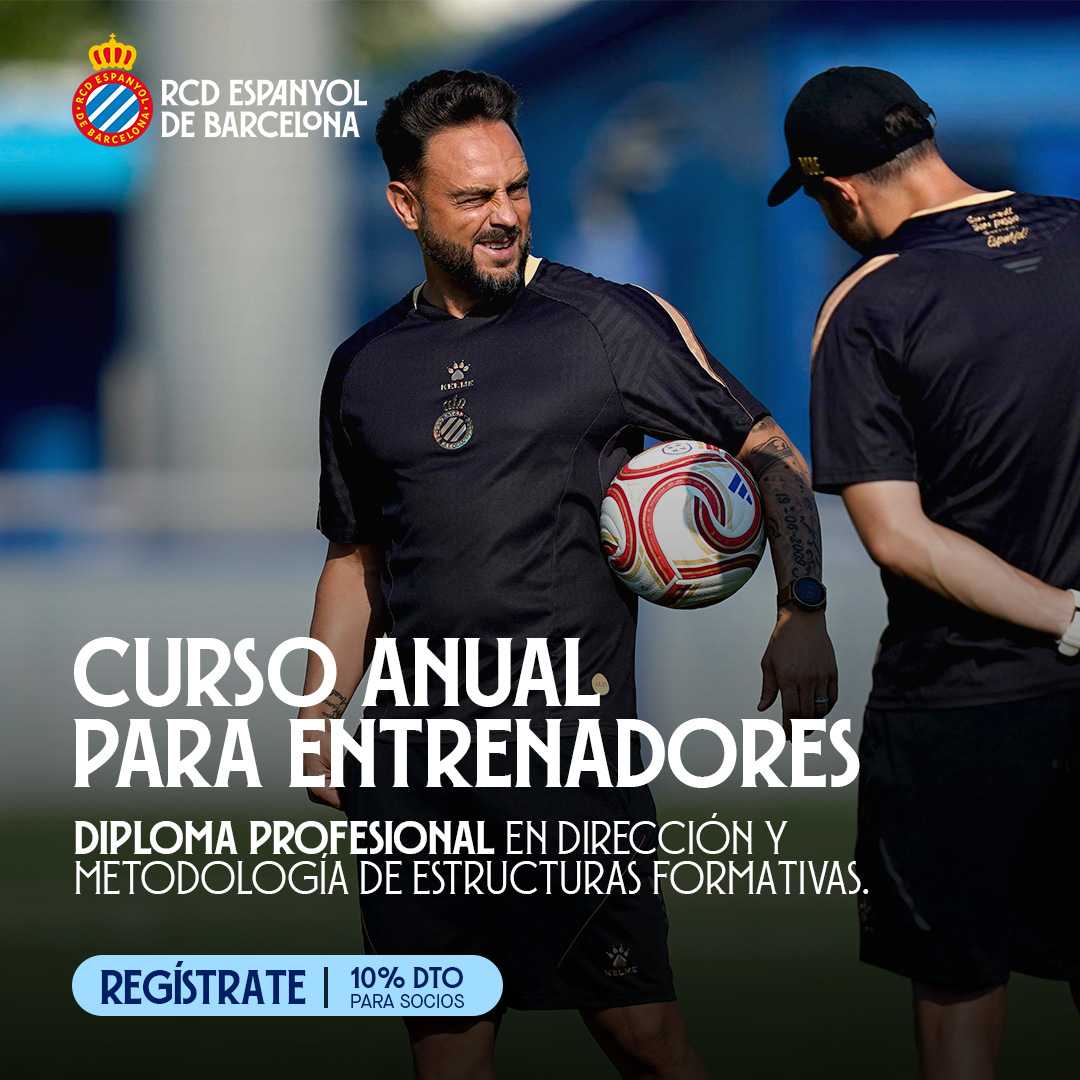 Abiertas las inscripciones para el curso de Formación de Entrenadores del RCDE