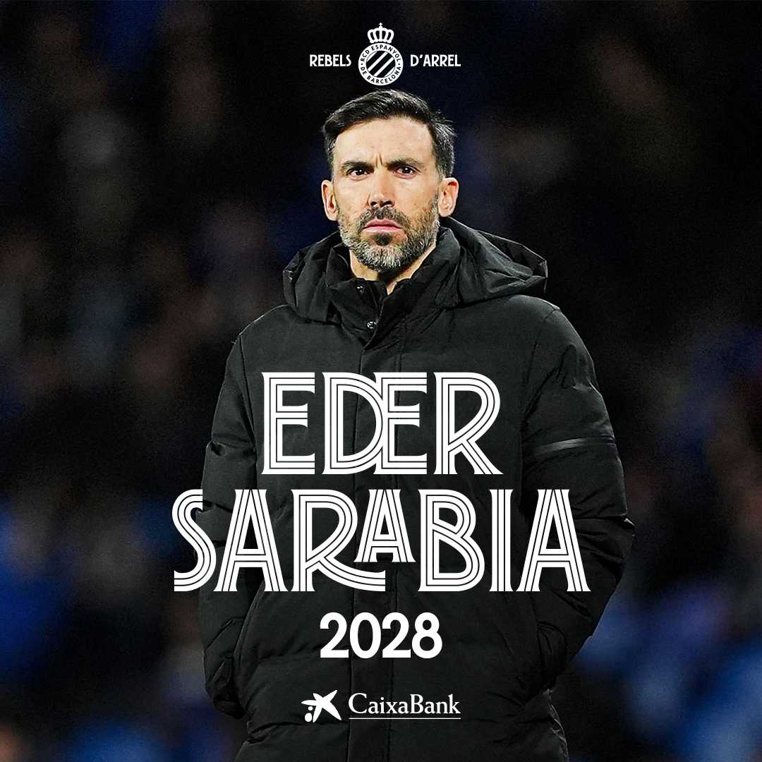 Eder Sarabia appointed as RCD Espanyol coach