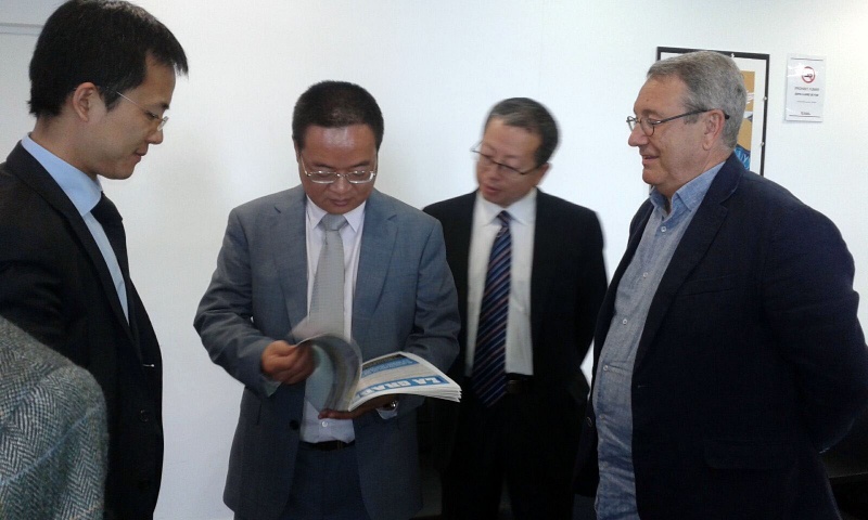 Chen Yansheng, con la PBB de Reus