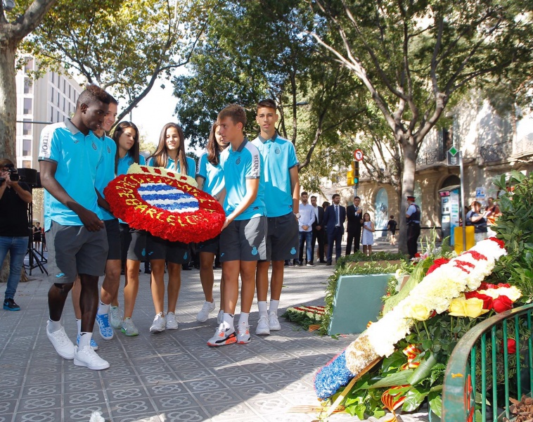 El RCD Espanyol participa de la Diada de Catalunya