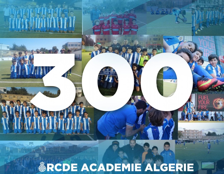 La RCDE Academie Algerie cuenta con 300 alumnos