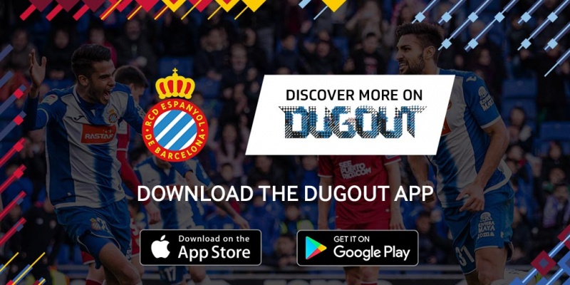 La nueva app de Dugout te ofrece contenidos exclusivos del RCD Espanyol