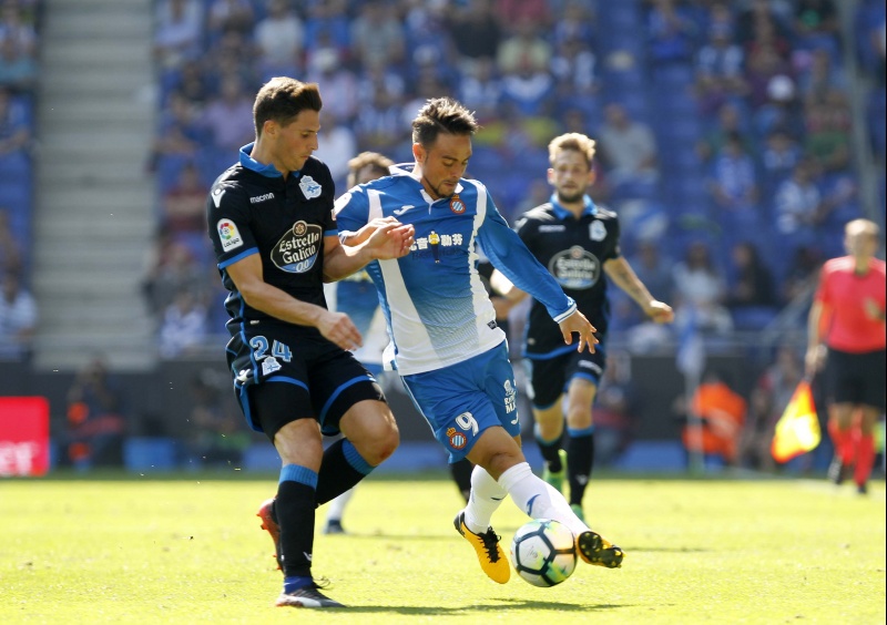 Partido ante el Deportivo de la Coruña