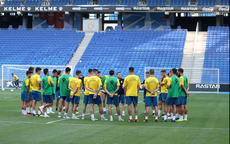 Entrenamiento en la Ciutat Esportiva Dani Jarque