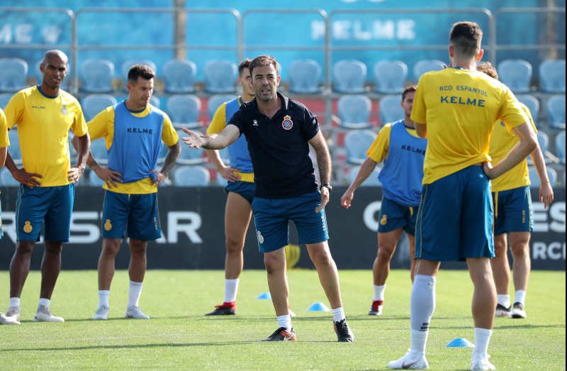 Entrenamiento en la Ciutat Esportiva