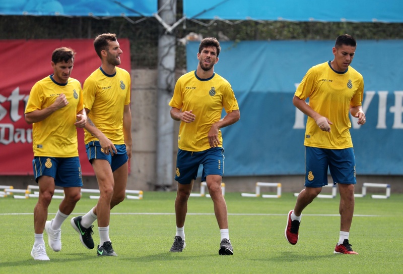Entrenamiento en la Ciutat Esportiva Dani Jarque