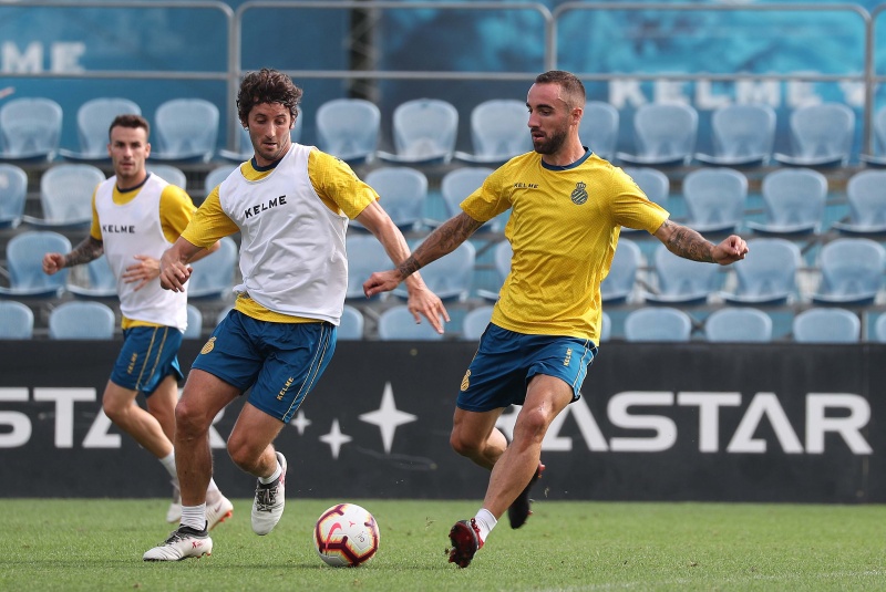 Entrenamiento en la Ciutat Esportiva Dani Jarque