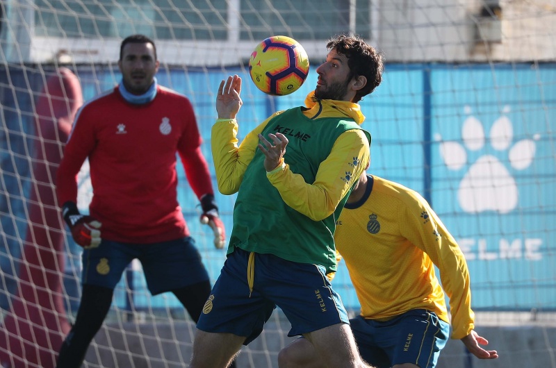 Entrenamiento en la Ciutat Esportiva Dani Jarque