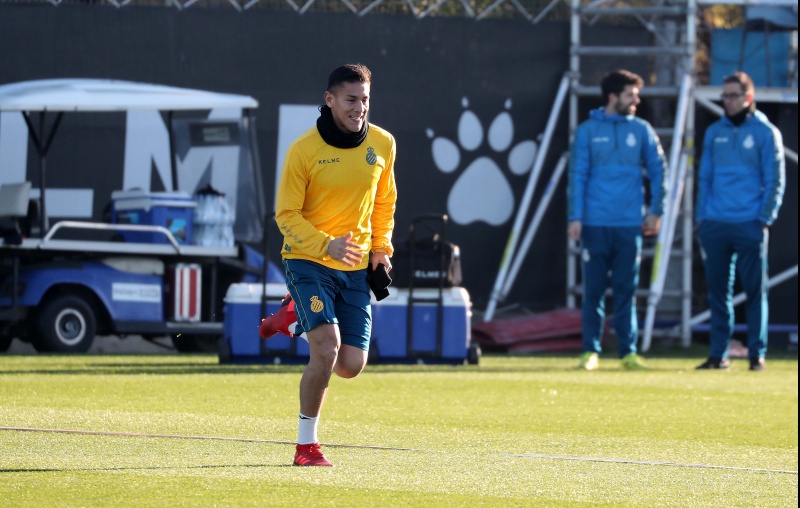 Óscar Duarte y Hernán Pérez, con el grupo