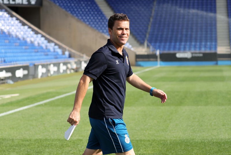 Entrenamiento en el RCDE Stadium